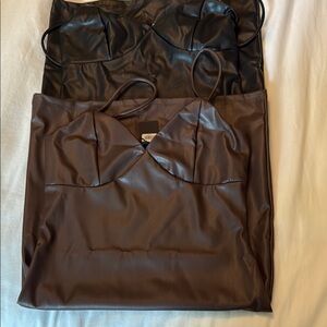 Fashion Nova NWT Chic Black and Brown Mini Dress bundle